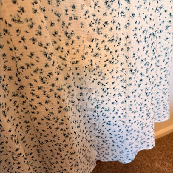 Smocked Button Down Midi Dress Torrid NWT - Picture 8 of 12